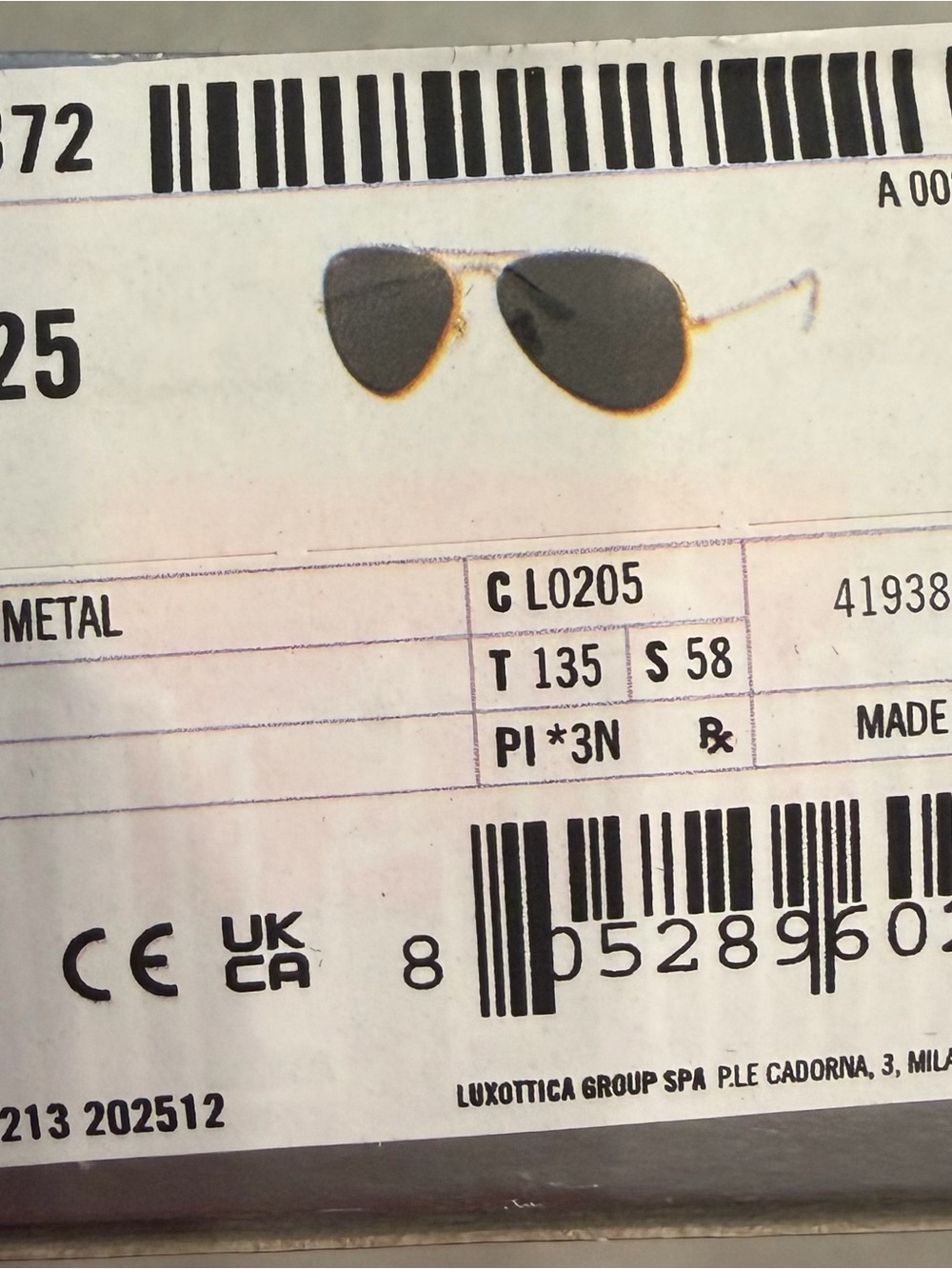 Ray-Ban Aviator Sunglasses - Picture 2 of 3